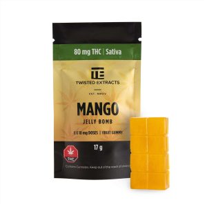 Mango SATIVA JELLY BOMBS – Twisted Extract